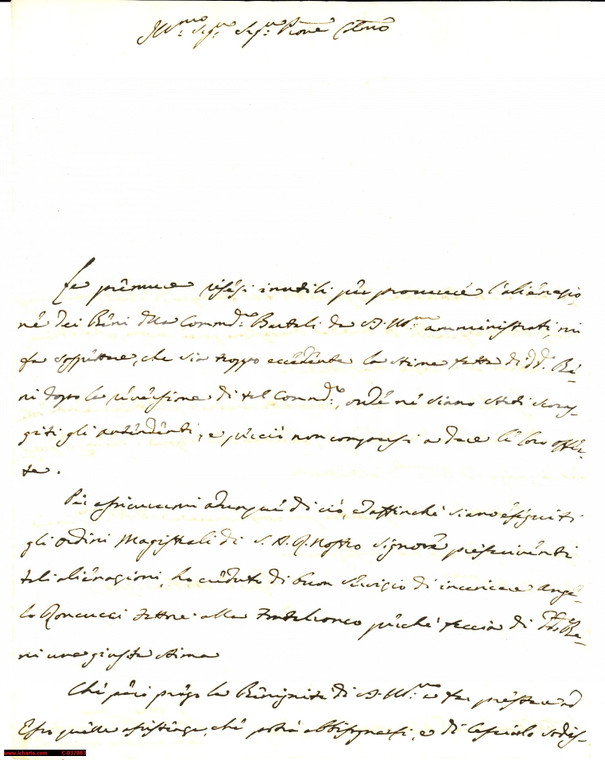 1786 PISA Lettera amministrazione beni BARTALI
