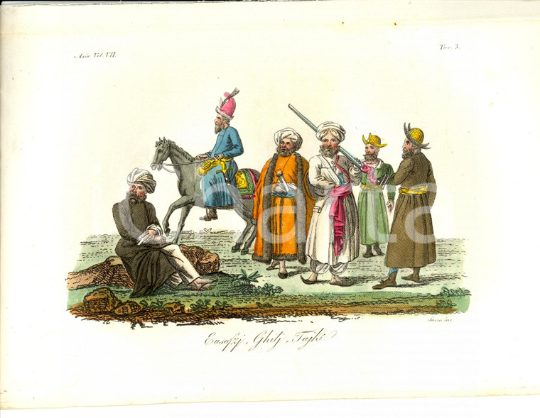1823 AFGHANISTAN Eusofzj, Ghilj, Tajki Inc. SASSO