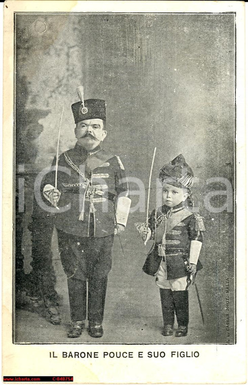 1920 Il barone Pouce e suo figlio (nanismo) NV