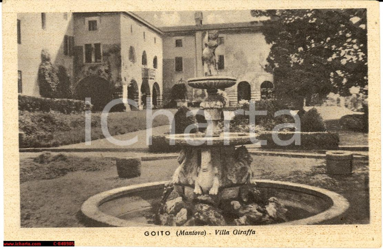 1945 Goito (MN) Villa Giraffa - Veduta d'epoca
