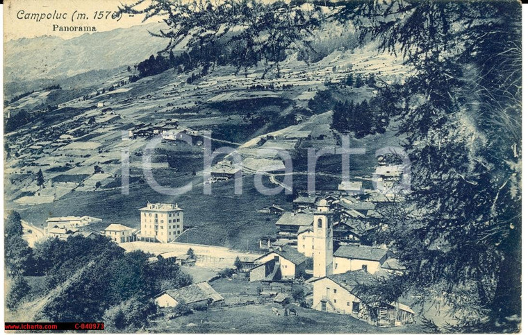 1916 Champoluc di Ayas - Valle d'Aosta *Veduta generale