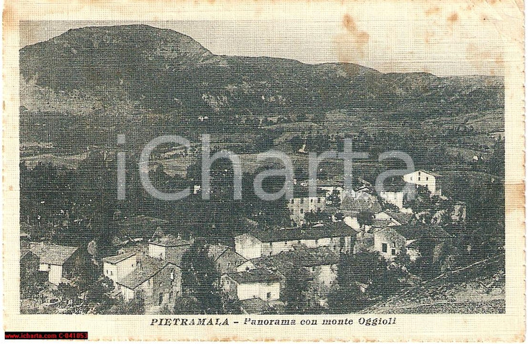 1919 PIETRAMALA (FI) Panorama con Monte OGGIOLI FP VG