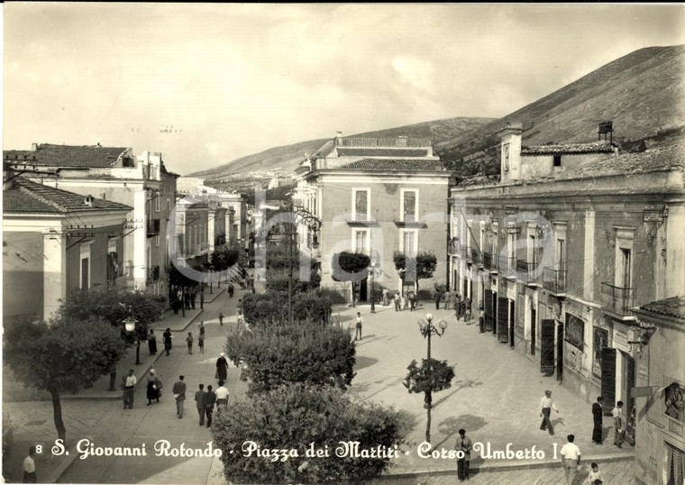 1956 SAN GIOVANNI ROTONDO (FG) Piazza Martiri ANIMATA