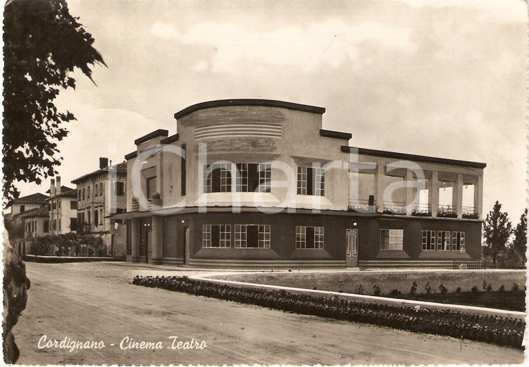 1959 CORDIGNANO (TV) Cinema teatro Ermenegildo FRANCESCONI *Cartolina FG VG