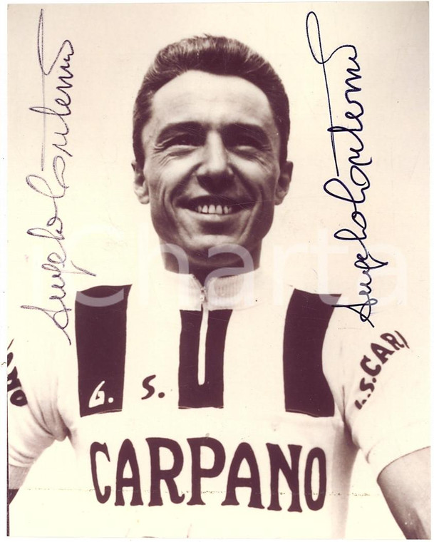 1962 Ciclista Angelo CONTERNO G.S. CARPANO autografo