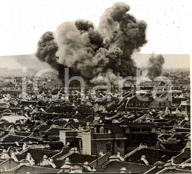 1937 SHANGAI Bombe su MARKHAM Road Railway Junction
