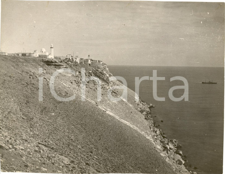 1940 PORTO BARDIA LIBIA Panorama della città VERA FOTO