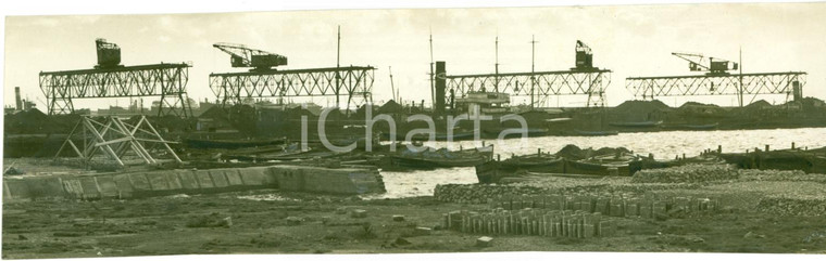 1936 NAPOLI Elevatori del carbone al Porto *Vera fotografia