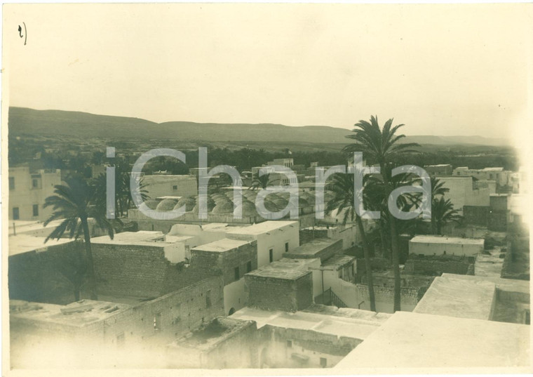 1930 ca DERNA (LIBIA) La città avvolta dal verde *Fotografia