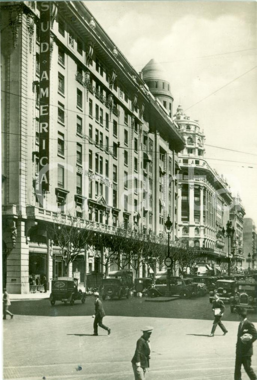 1933 BUENOS AIRES Avenida DIAGONAL NORTE Hotel SUD AMERICA *Fotocartolina