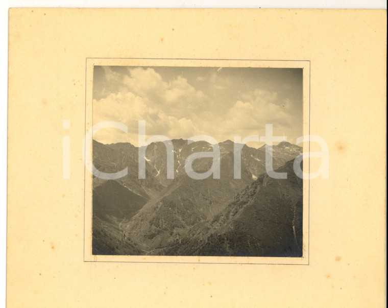 1940 ca PIEMONTE (?) Veduta delle Alpi in estate *Foto VINTAGE  26x21 cm