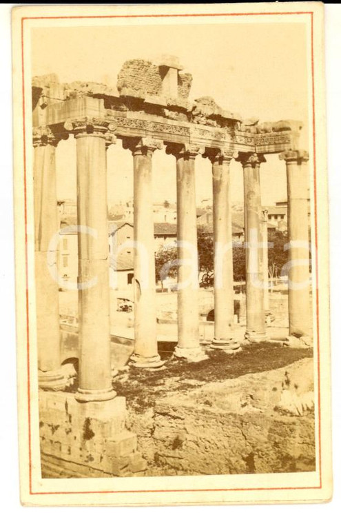 1870 ca ROMA FORI IMPERIALI Basilica di COSTANTINO *Foto seriale VINTAGE 10x6 cm