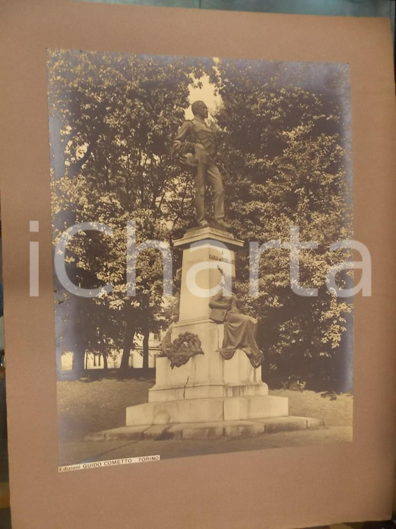 1940 ca TORINO Piazza CAVOUR Monumento a Carlo di ROBILANT *Foto ed. COMETTO