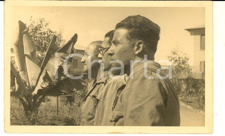 1940 ca WW2 Sergente Serse GRASSI e Modesto ROVETA in licenza *Foto cartolina