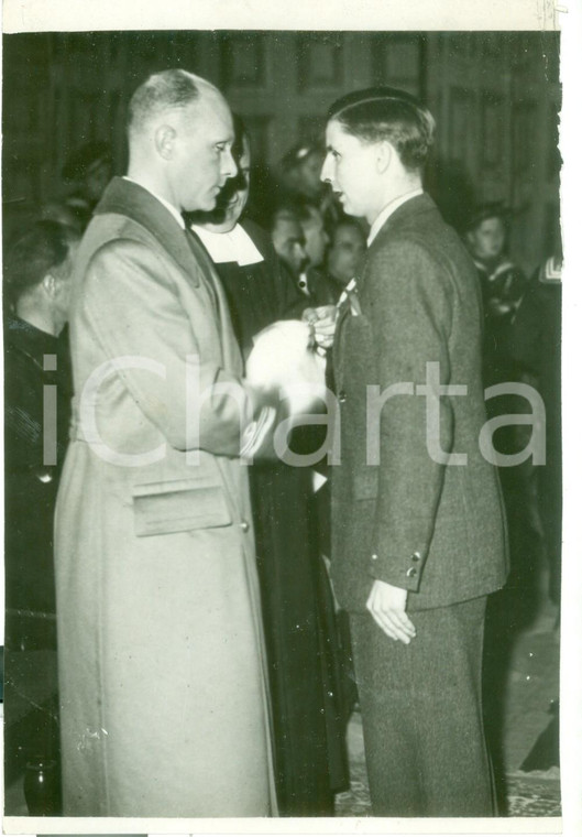 1938 MILANO Premiazione degli alunni dell'Istituto GONZAGA *Fotografia