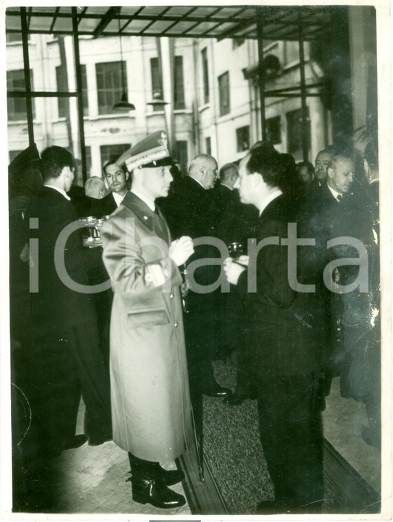 1938 SESTO SAN GIOVANNI Enrico FERMI visita Stabilimenti MARELLI *DANNEGGIATA