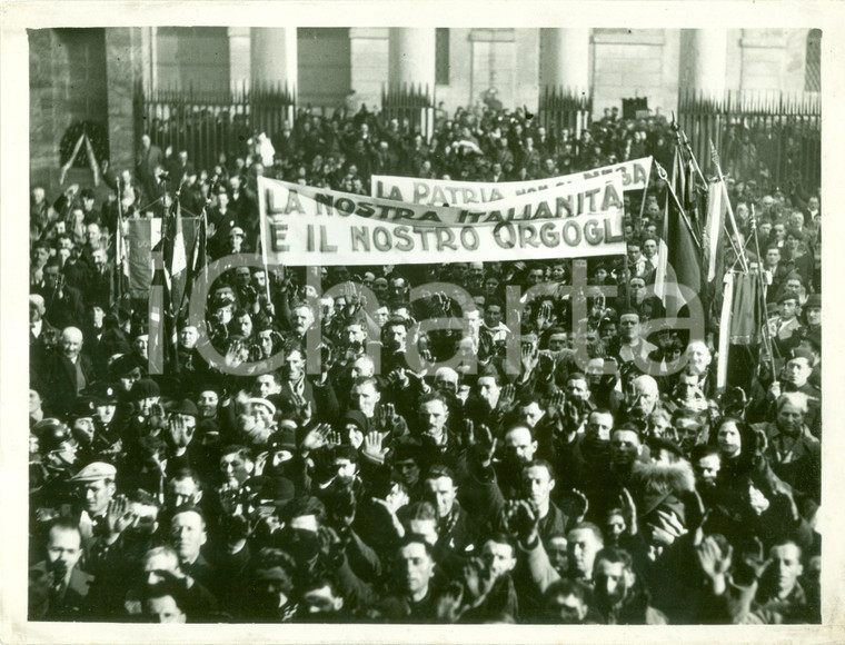 1936 MILANO Italiani residenti in FRANCIA Italianità orgoglio *Fotografia