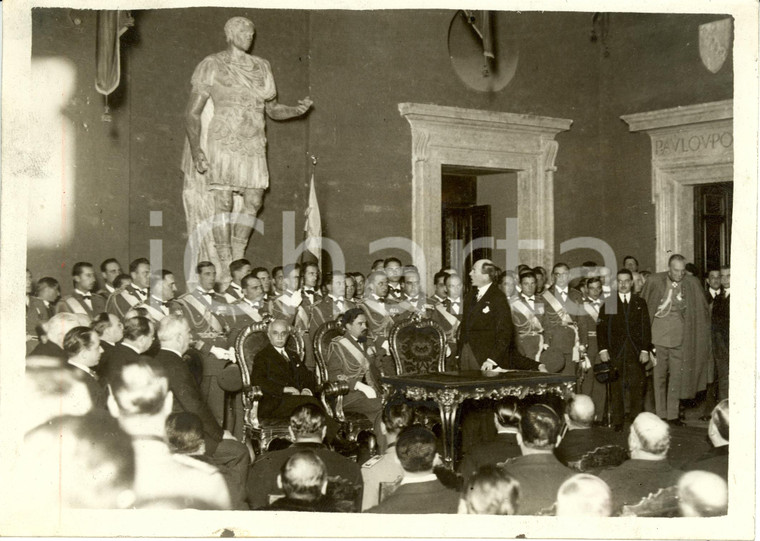 1931 ROMA Francesco LUDOVISI BONCOMPAGNI cittadinanza a Italo BALBO *Fotografia