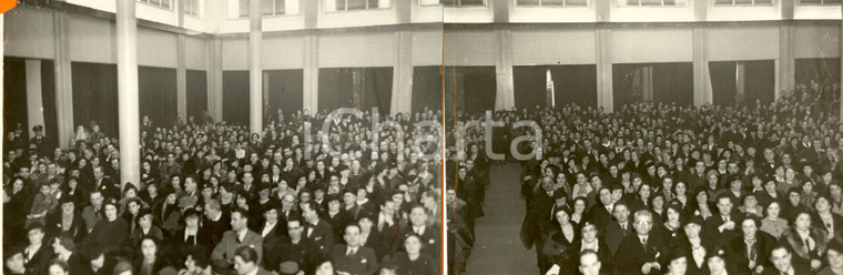 1936 MILANO Teatro OLIMPIA Pubblico spettacolo Dopolavoristico *FOTO DOPPIA