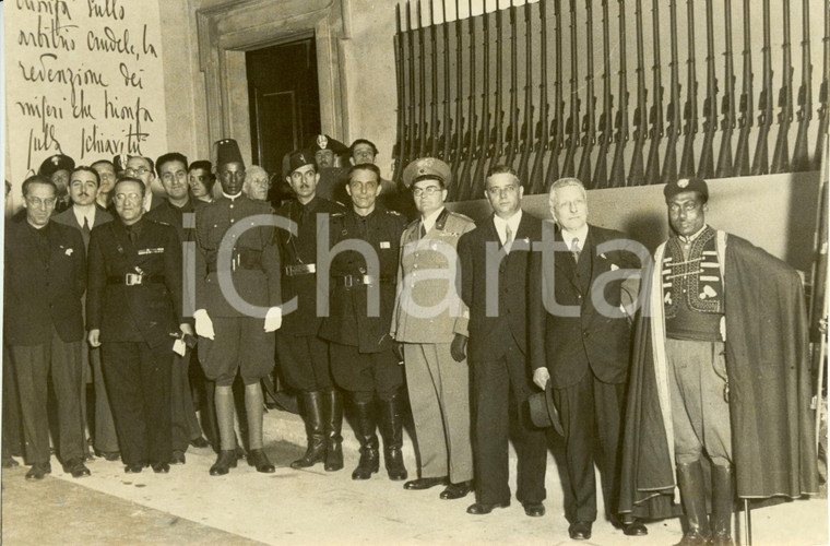 1936 FIRENZE Mostra ETIOPICA-ITALIANA Autorità cerimonia inaugurale *Fotografia