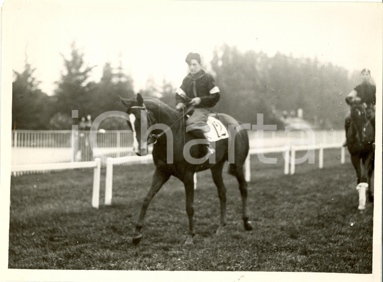 1933 MILANO IPPICA San SIRO ZANNA ha vinto Premio FASCIO GIOVANILE *Fotografia