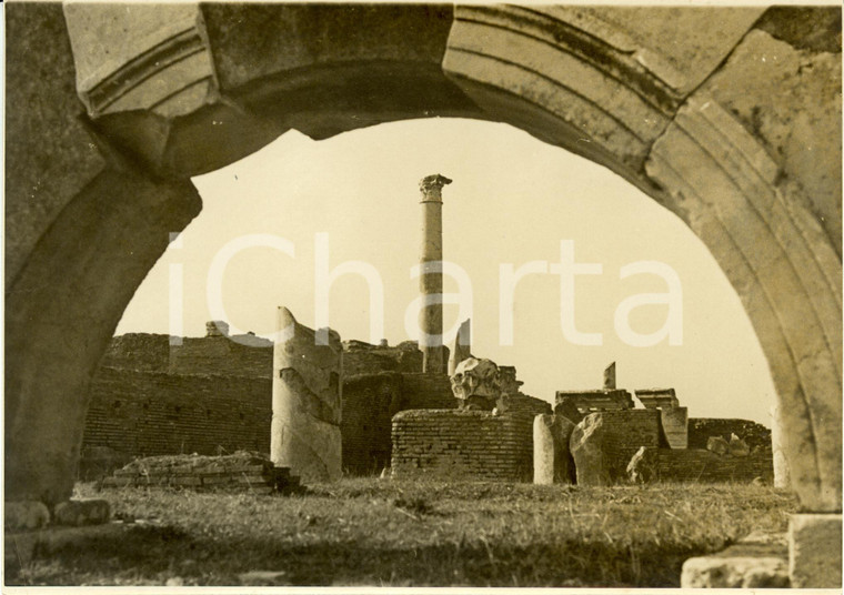 1938 OSTIA ANTICA (RM) Scorcio caratteristico degli scavi *Fotografia