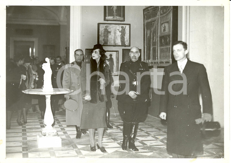 1939 NAPOLI Principessa di PIEMONTE all' Istituto di Studi Romani *Fotografia