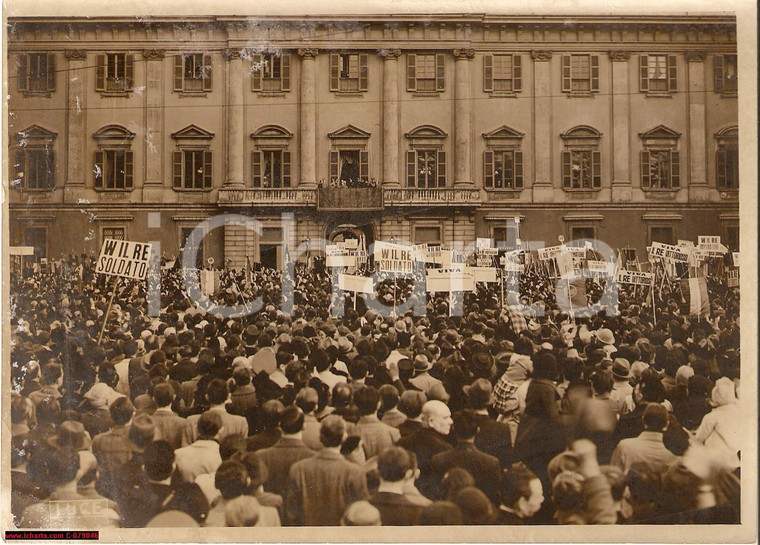 1940 MILANO Dimostrazione al Re PALAZZO REALE