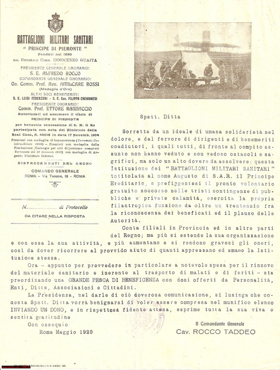 1929 ROMA Pesca di beneficenza BATTAGLIONI MILITARI