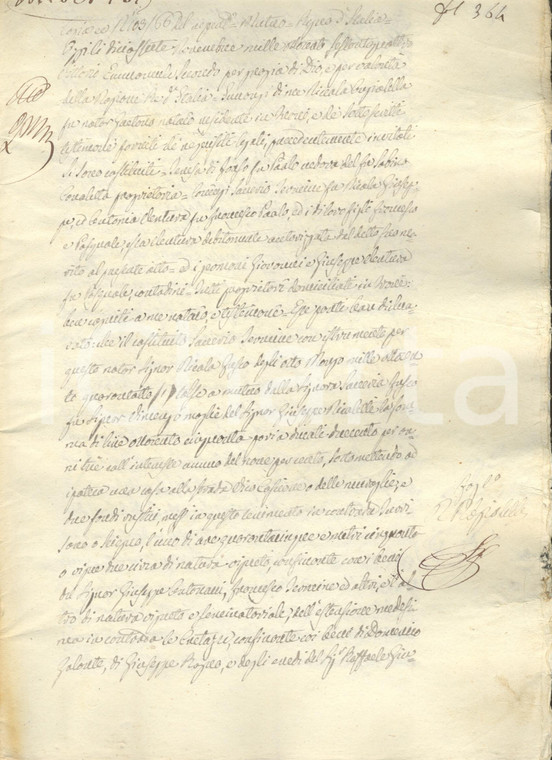 1866 TRANI (BT) Teresa DI FONSO paga debiti di Saverio TERMINE *Manoscritto