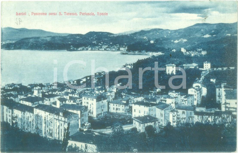 1935 ca LERICI (SP) Panorama verso SAN TERENZO PERLUSOLA *Cartolina FP NV