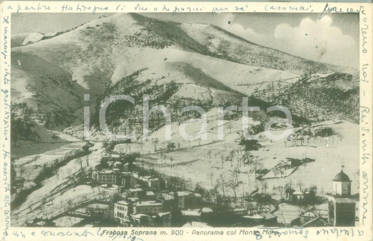1949 FRABOSA SOPRANA (CN) Panorama col Monte MORO *Cartolina FP NV