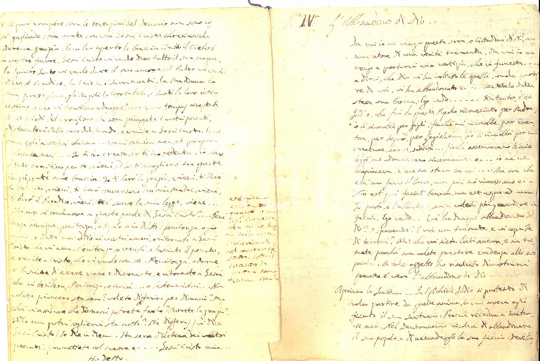 1840 ca CONVERSANO Mons. Antonio DALENA - Sermoni sull'abbandono di Dio 12 pp.