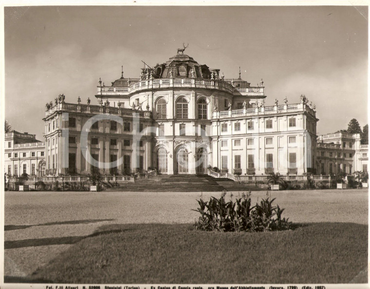 1957 NICHELINO (TO) Palazzina di cacca di STUPINIGI Foto artistica ALINARI 25x20