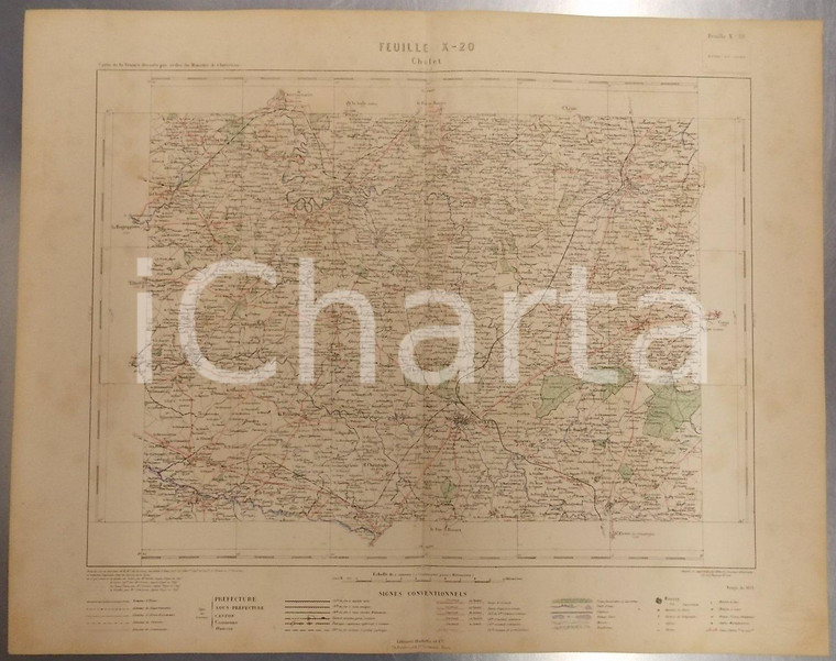1879 PARIS Atlas département de la VENDEE  - Carte de CHOLET
