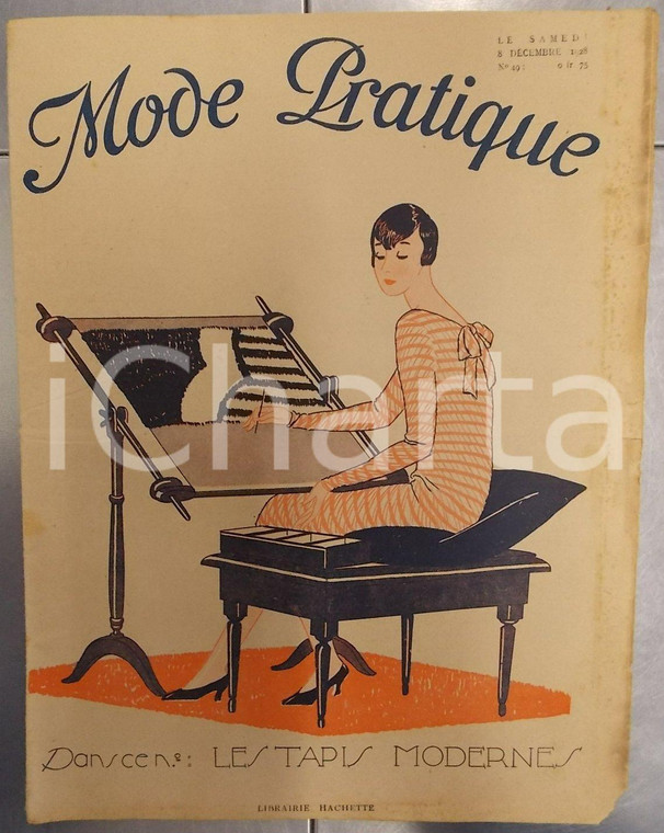Décembre 1928 PARIS MODE PRATIQUE Journal femme et maison n°49 Tapis modernes