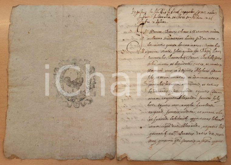 1619 MILANO Retrovendita di censo su beni in S. RAFFAELE - Manoscritto 20 pp.