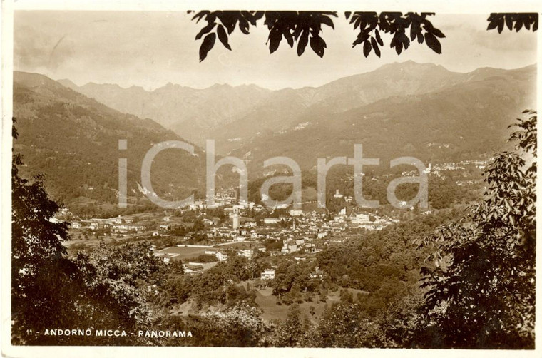 1936 ANDORNO MICCA (BI) Veduta panoramica dell'abitato *Cartolina FP VG