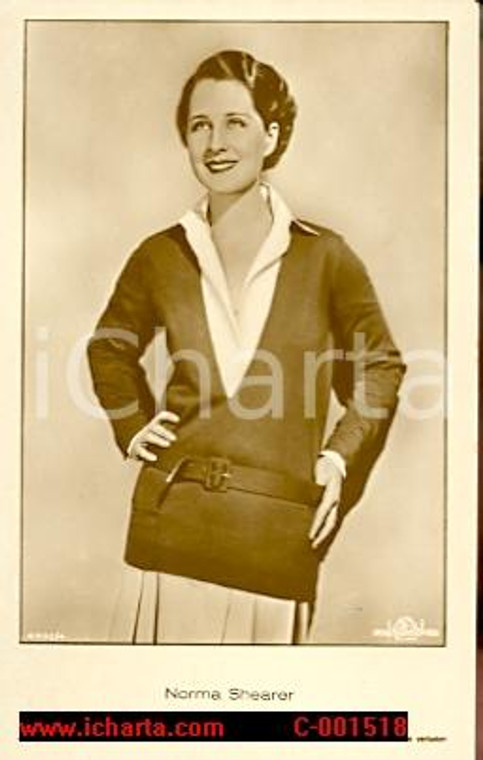 1940 ca Norma SHEARER - Attrice - Cartolina CINEMA