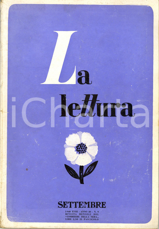 1940 LA LETTURA Teatro giapponese NO, JORURI e KABUKI *ILLUSTRATA Anno XL n° 9