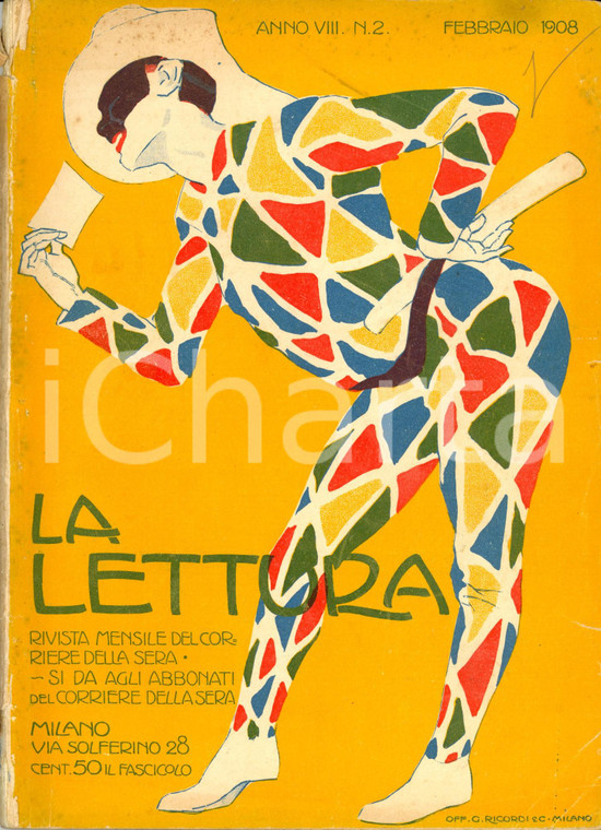 1908 LA LETTURA La guglia Edmondo DE AMICIS *Rivista ILLUSTRATA Anno VIII n°2