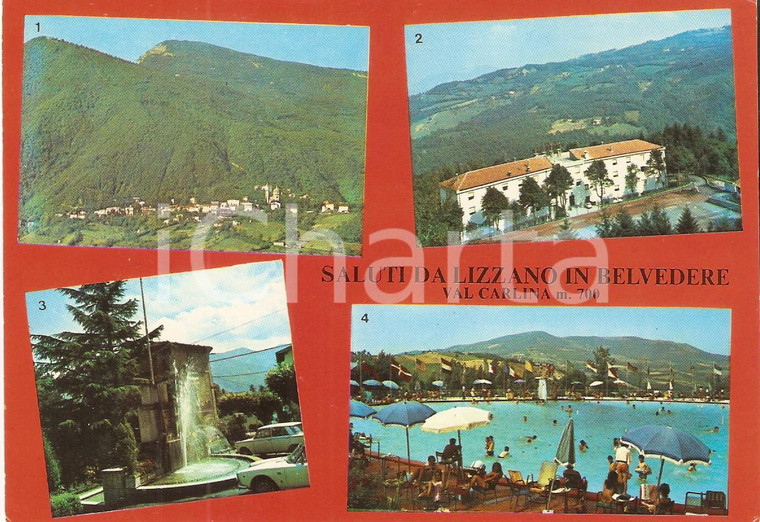 1970 ca LIZZANO IN BELVEDERE (BO) Hotel Piastrella e vedutine *Cartolina FG NV