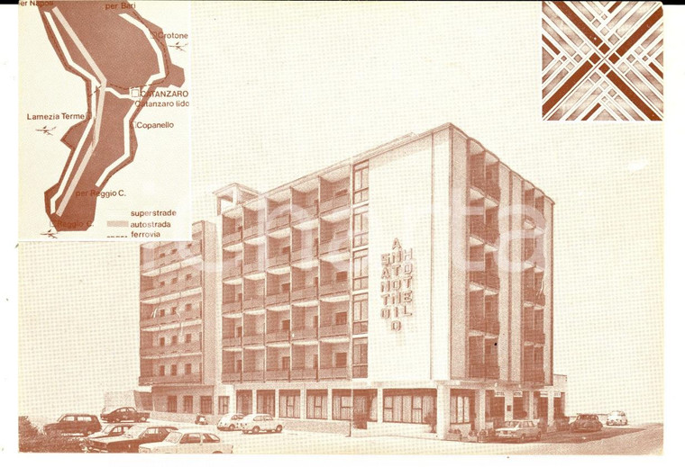 1972 CATANZARO Hotel SANT'ANTONIO *Cartolina pubblicitaria FG NV