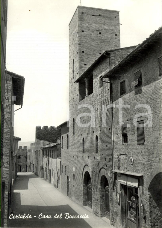 1960 ca CERTALDO (FI) Veduta della casa del BOCCACCIO *Cartolina postale FG NV