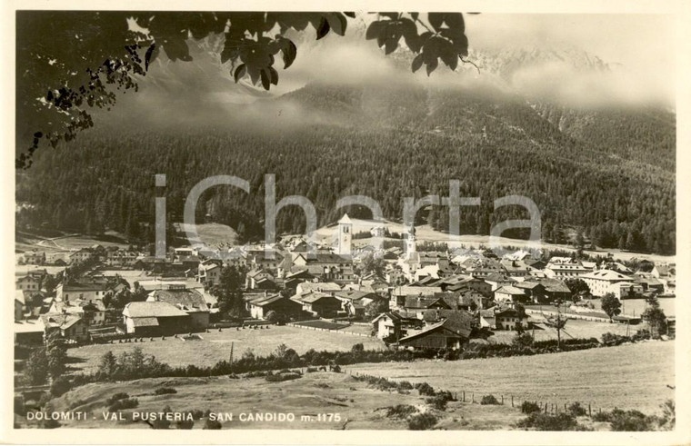 1947 SAN CANDIDO (BZ) Val PUSTERIA Veduta panoramica del paese *Cartolina FP VG