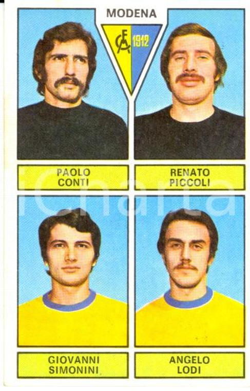 PANINI - CALCIATORI 1971 - 1972 MODENA Serie B Conti Piccoli Simonini Lodi (2)