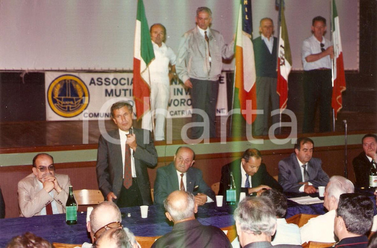 1990 ca FANO Conferenza Associazione Nazionale Mutilati Invalidi del Lavoro Foto