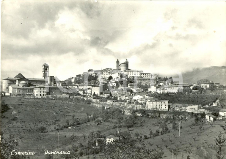 1959 CAMERINO (MC) Veduta panoramica del paese *Cartolina postale FG VG