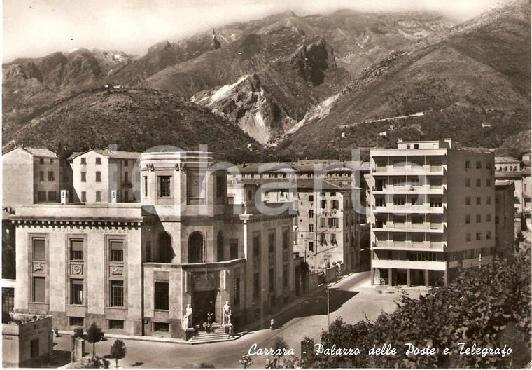 1957 CARRARA Palazzo delle Poste e Telegrafi *Cartolina FG VG