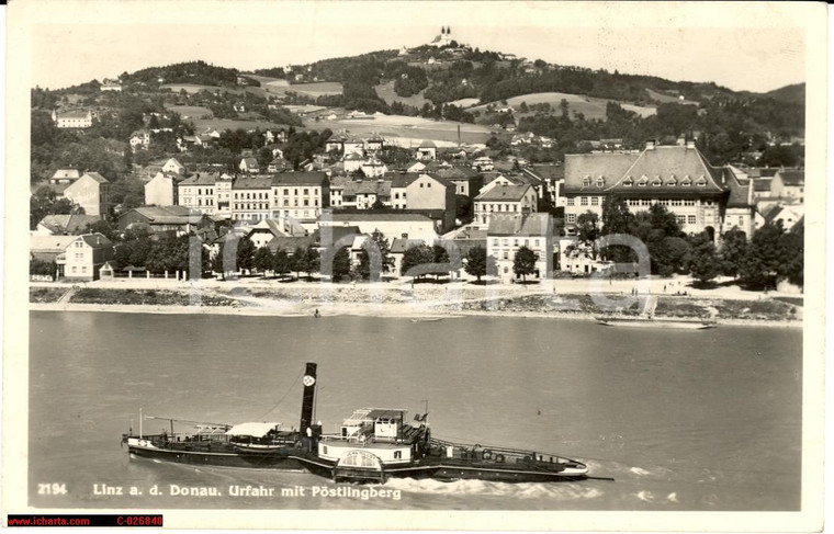 1930 Linz, Piroscafo a vapore JEAN MILLOT, nave